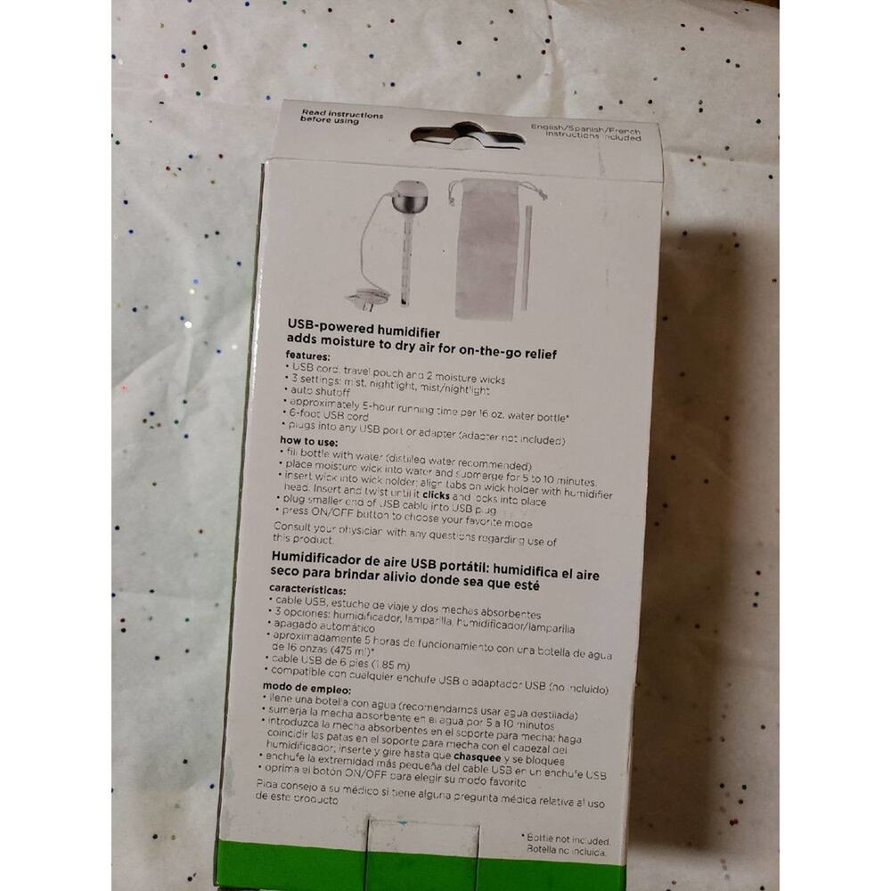 Conair Portable Humidifier USB Powered - Picture 3 of 3